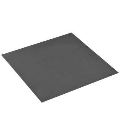 vidaXL Tábuas de soalho autoadesivas 20 pcs 1,86 m² PVC padrão preto