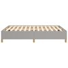 vidaXL Estrutura de cama sem colch&atilde;o cinza claro 135x190cm tecido