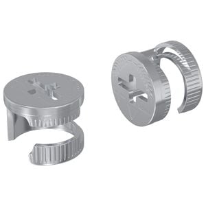 vidaXL Porcas de Fecho Cam 2 pcs Prateado 12 x 10 mm Metal
