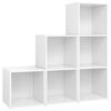 vidaXL 3 pcs conjunto de m&oacute;veis para TV contraplacado branco