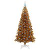 vidaXL &Aacute;rvore de Natal com 300 LEDs com suporte Ouro 210 cm PET