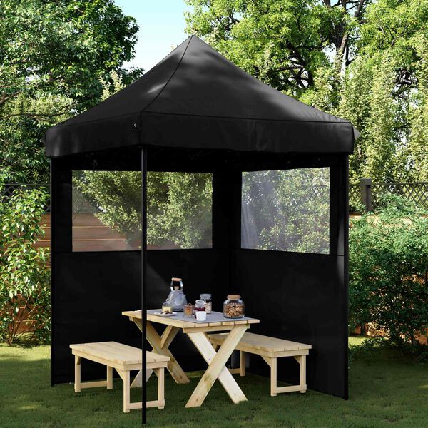 vidaXL Tenda de Festa Preto 200 x 200 x 306 cm Tecido Oxford