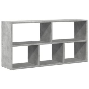 vidaXL Prateleira de parede 100x25x50 cm deriv. madeira cinza cimento