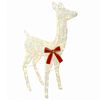 vidaXL Rena de Natal 3D LOVIISA 110 LED Branco quente 70 x 26 x 100 cm
