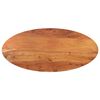 vidaXL Tampo de mesa oval 90x40x3,8 cm madeira de ac&aacute;cia maci&ccedil;a
