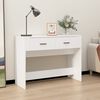 vidaXL Mesa consola 100x39x75 cm derivados de madeira branco