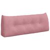 vidaXL Travesseiro para Costas Rosa 120 x 24 x 50 cm Veludo