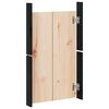 vidaXL Portas cozinha p/ exterior MEPPEL 2 pcs 50x9x82 cm pinho maci&ccedil;o preto