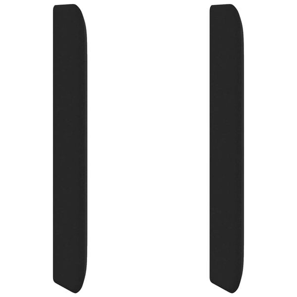 vidaXL Orelha de Cabeceira Preto 80 x 16 x 4 cm tecido