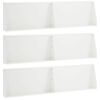 vidaXL Muro de Conten&ccedil;&atilde;o 6 unid. 80 x 12 x 50 cm A&ccedil;o Branco