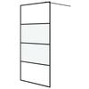 vidaXL Divis&oacute;ria de chuveiro 100x195 cm vidro semiopaco ESG preto