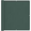 vidaXL Tela de Varanda Verde Escuro 110 x 600 cm Tecido Oxford