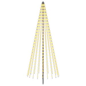 vidaXL &Aacute;rvore de Natal LED 235 cm 500 LED Branco quente Ferro Preto