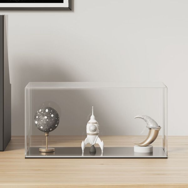 vidaXL Caixa de exposi&ccedil;&atilde;o 24x12x11 cm acr&iacute;lico transparente