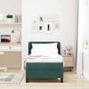 vidaXL Cama Box Spring com Colch&atilde;o Cinza Escuro 80x200 cm em Veludo