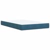 vidaXL Cama boxspring com colch&atilde;o 120x200 cm veludo azul