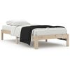 vidaXL Estrutura de cama 90 x 200 cm madeira de pinho maci&ccedil;a