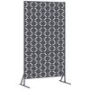 vidaXL Protetor de Privacidade 100 x 50 x 180 cm A&ccedil;o Antracite