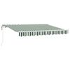 vidaXL Toldo Retr&aacute;til Verde 300 x 200 cm tecido