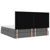 vidaXL Cama com arruma&ccedil;&atilde;o e colch&atilde;o Cinza Escuro 200 x 200 cm