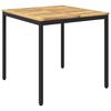 vidaXL Mesa de Jantar de Jardim Branco e Preto 80 x 80,5 x 75 cm
