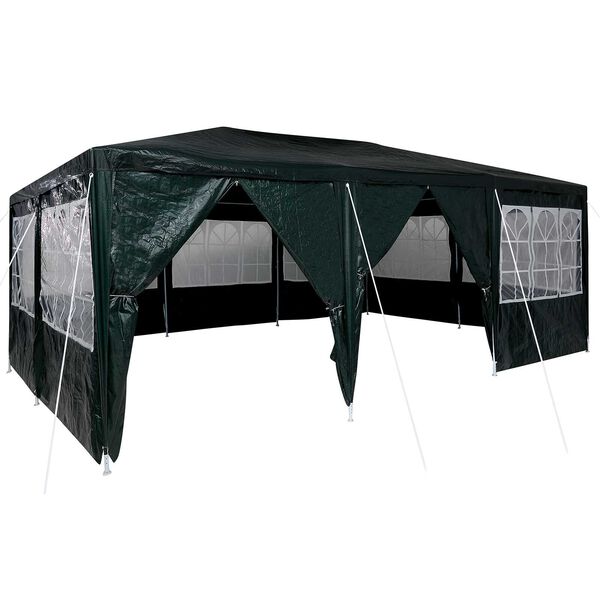vidaXL Tenda de Festa Verde 600 x 400 x 266 cm Polietileno