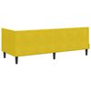 vidaXL Estrutura de Cama de Canto Amarelo 80 cm x 200 cm Veludo