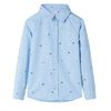 vidaXL Camisa para crian&ccedil;a azul-claro 116
