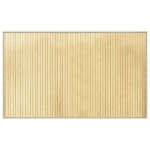 vidaXL Tapete retangular 60x100 cm bambu cor natural clara