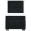 vidaXL Cama com molas/colch&atilde;o 90x190 cm veludo preto