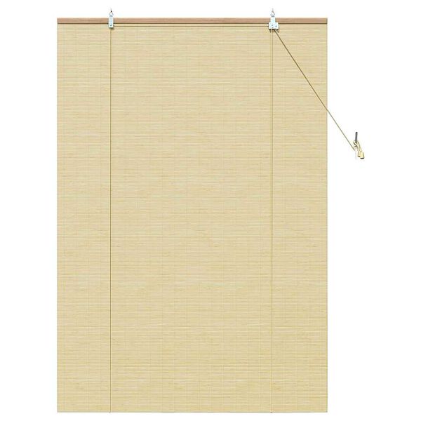 vidaXL Estores de rolo com cortinas Manual Natura 100 x 160 cm Bambu