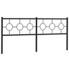 vidaXL Cabeceira de substitui&ccedil;&atilde;o 193 cm metal preto
