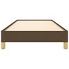 vidaXL Estrutura de cama sem colchão 80x200 cm tecido castanho-escuro