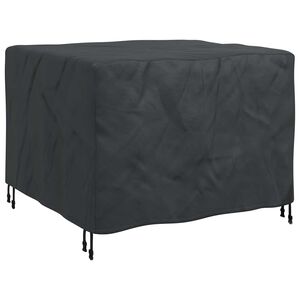 vidaXL Capa para M&oacute;veis Liso Preto 113 x 113 x 73 cm 210D