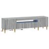 vidaXL Gabinete de TV LED Sonoma cinzento Derivados de Madeira