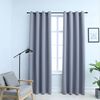 vidaXL Cortinas blackout c/ argolas em metal 2 pcs 140x245 cm cinzento