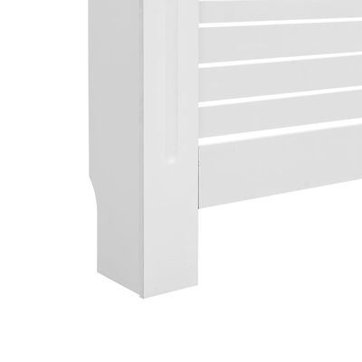vidaXL Cobertura de radiador 152x19x81,5 cm MDF branco