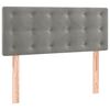 vidaXL Cama boxspring com colch&atilde;o 120x190 cm veludo cinzento-claro