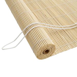 vidaXL Estores de rolo Natural 40 x 160 cm Bambu
