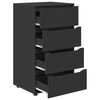 vidaXL Gabinetes de Armazenamento 2 pcs Preto 60 x 48 x 105 cm