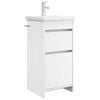 vidaXL Gabinete de banheiro com pia Branco 42 x 40 x 84,5 cm