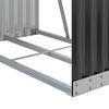 vidaXL Suporte para lenha 80x45x190 cm Antracite A&ccedil;o galvanizado