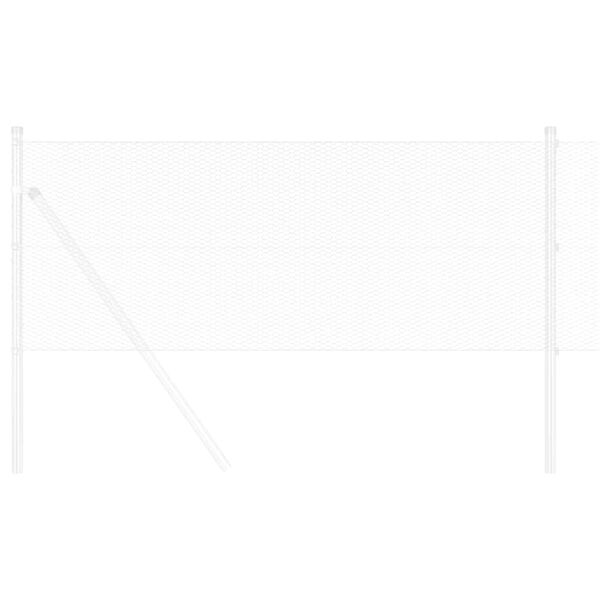 vidaXL Cerca Hexagonal Prateado 0,6 x 10 m A&ccedil;o galvanizado