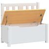 vidaXL Banco de arruma&ccedil;&atilde;o infantil 60x30x55 cm MDF branco e bege