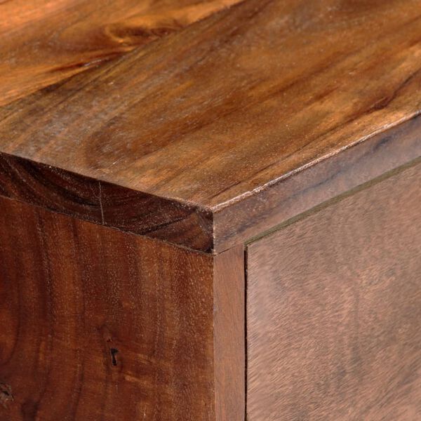 vidaXL M&oacute;vel de TV 120x30x49 cm madeira de ac&aacute;cia maci&ccedil;a