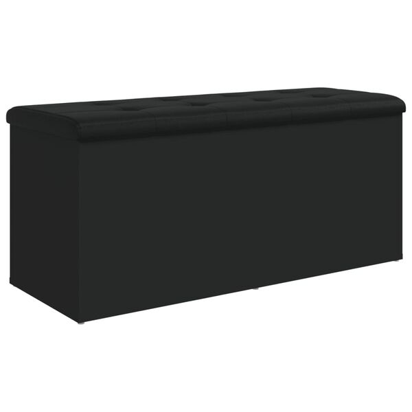 vidaXL Banco de arruma&ccedil;&atilde;o 102x42x45 cm derivados de madeira preto