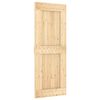 vidaXL Porta Deslizante NARVIK Natural e Preto 80 x 210 cm (152,5 cm)