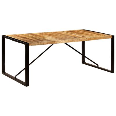 vidaXL Mesa de jantar madeira de mangueira maciça 200x100x75 cm