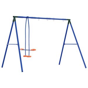 vidaXL Azul, Verde e Laranja A&ccedil;o e PE