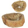 vidaXL Lavat&oacute;rio 45x35x15 cm madeira petrificada creme